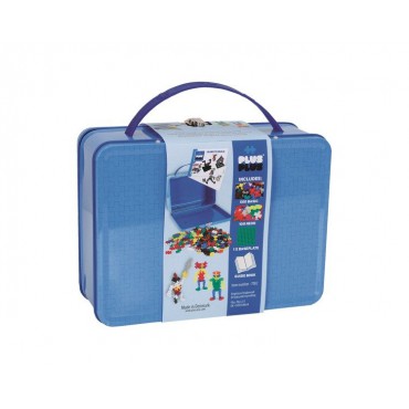 Plus-Plus Metalowa walizka Mini 600 niebieska - 1