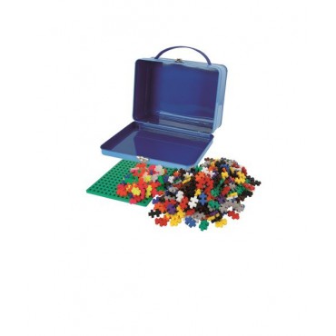 Plus-Plus Metalowa walizka Mini 600 niebieska - 2