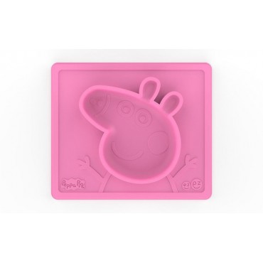 EZPZ Silikonowa miseczka z podkładką 2w1 Peppa Pig™ różowa