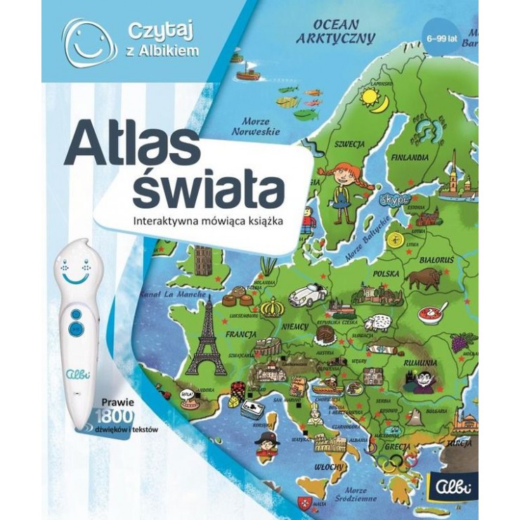 Czytaj z Albikiem. Atlas świata - 1