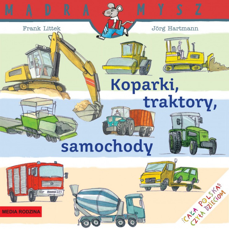 Koparki, traktory, samochody Mądra Mysz Wydawnictwo Media Rodzina - 1
