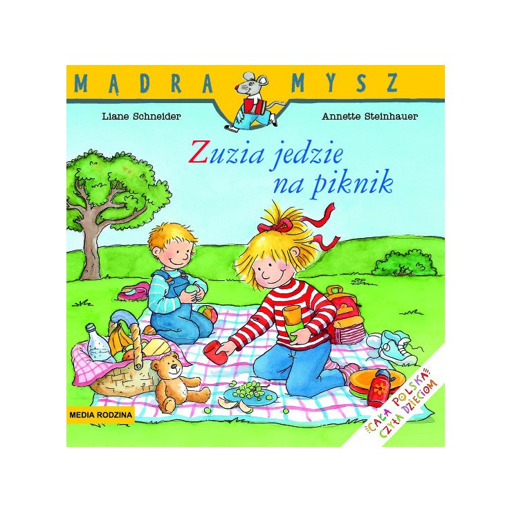 Zuzia jedzie na piknik Mądra Mysz Wydawnictwo Media Rodzina - 1