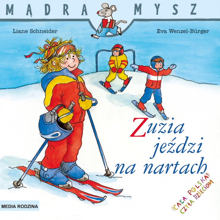 Zuzia jeździ na nartach Mądra Mysz Wydawnictwo Media Rodzina - 1