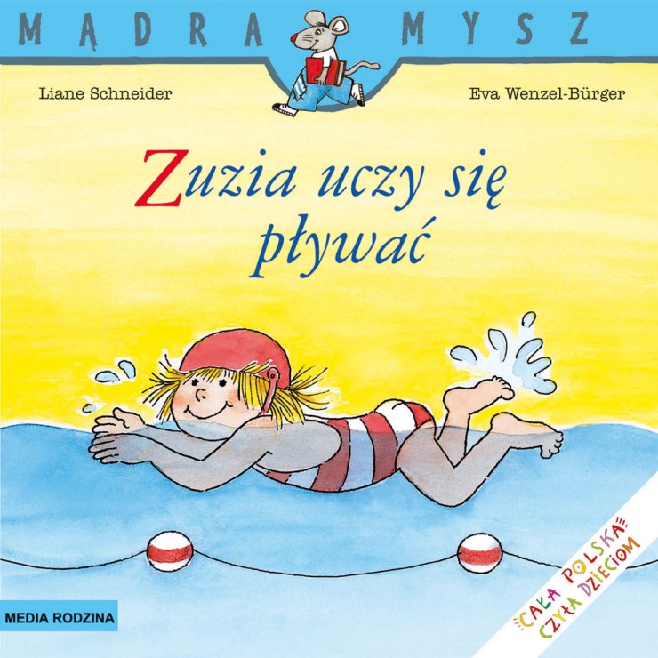 Zuzia uczy się pływać Mądra Mysz Wydawnictwo Media Rodzina - 1