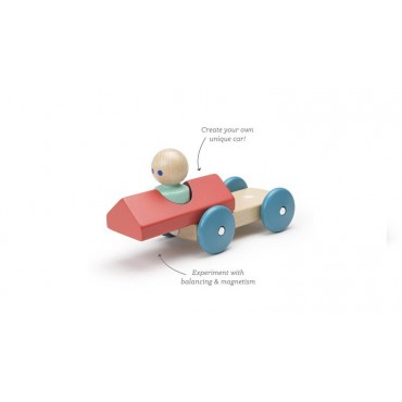 Drewniane klocki magnetyczne BABY & TODDLER Magnetic Racer Poppy Tegu