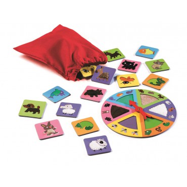 Gra edukacyjna Lotto ruletka Zwierzaki Djeco - 2