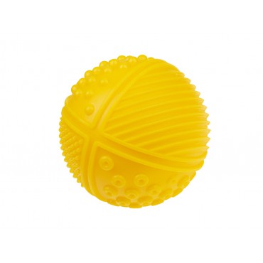 Piłka sensoryczna 4 faktury żółta Tullo