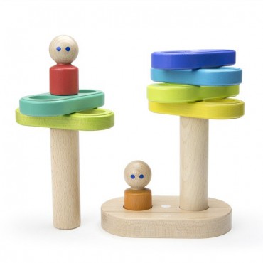 Drewniane klocki magnetyczne Baby&Toddler Magnetyczna Układanka Tegu