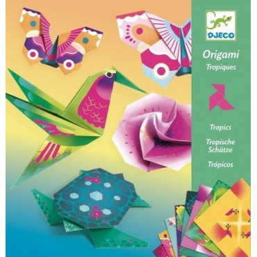 Origami Tropiki neonowe Djeco - 3