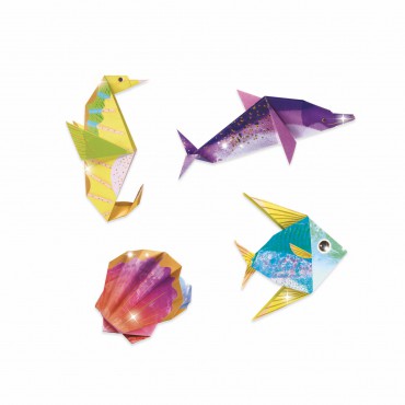 Origami Morskie zwierzęta metaliczne Djeco - 2