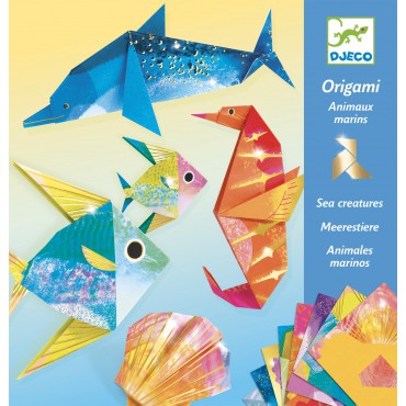 Origami Morskie zwierzęta metaliczne Djeco - 1