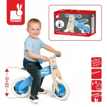 Rowerek biegowy niebieski Little Bikloon 2+ Janod
