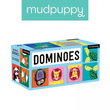 Gra Domino Dżungla 28 elementów Mudpuppy