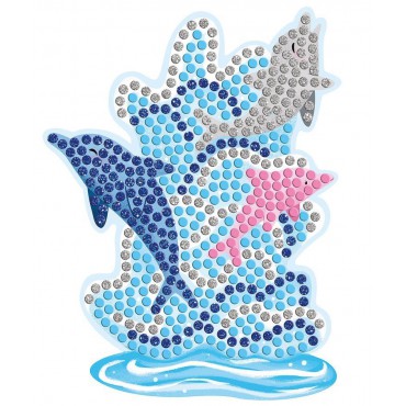 Zestaw kreatywny Mozaika Delfiny i syreny Janod - 2
