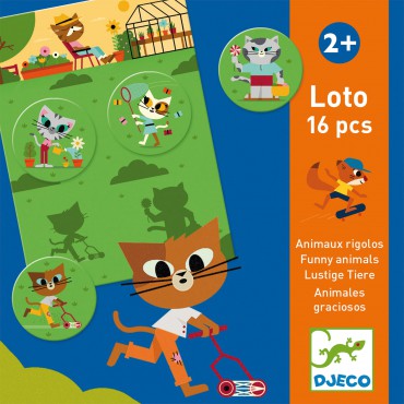 Gra edukacyjna lotto Zabawne Zwierzęta Djeco