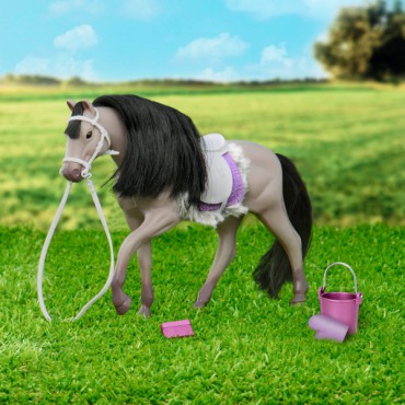 Koń Grey Andalusian Horse z akcesoriami Lori