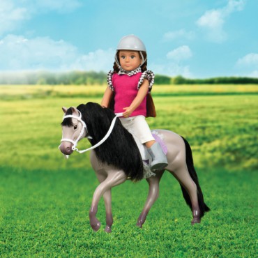 Koń Grey Andalusian Horse z akcesoriami Lori