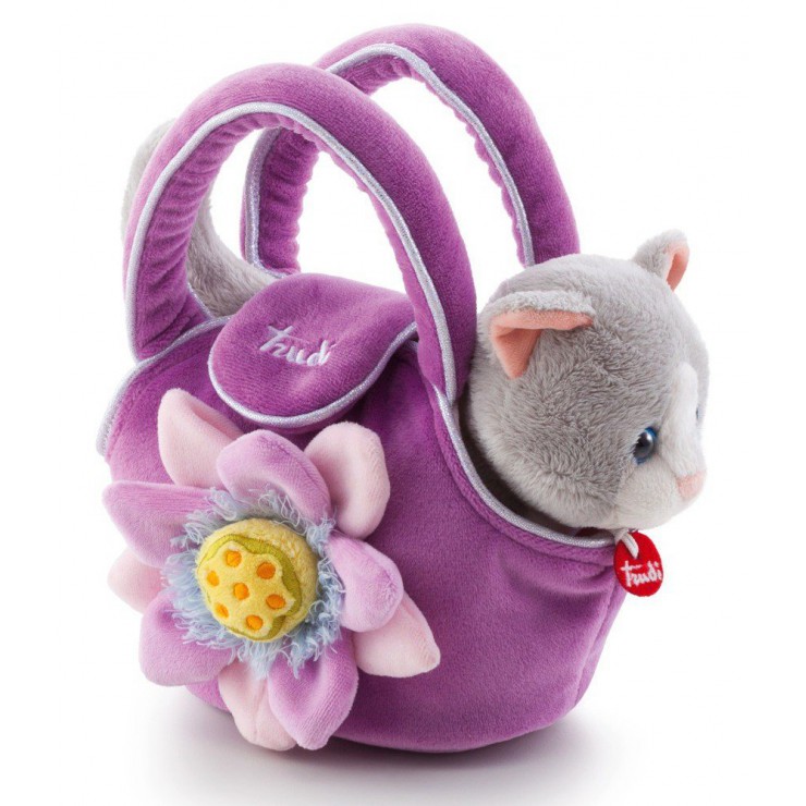 Kotek w fioletowej torebce z kwiatkiem Trudi - 2
