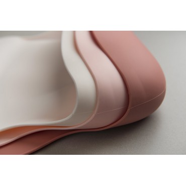 Śliniak silikonowy - Pink Quartz  Loulou LOLLIPOP
