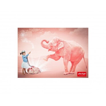 Worek Różowe Słonie Play & Go