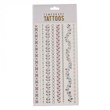Tatuaże zmywalne dla dzieci Srebrny liść Rex London
