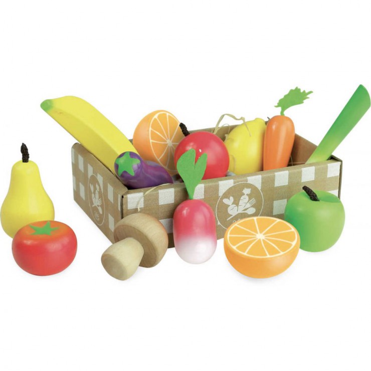 Owoce i warzywa drewniane do zabawy Vilac - 1