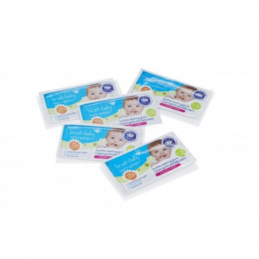 Brush-Baby Teething Wipes - gaziki higieniczne z rumiankiem (0-16 miesięcy) (20 szt.) - 4