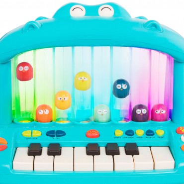 Hippo Pop Play Piano – Keyboard ze skaczącymi ptaszkami B.Toys - 1