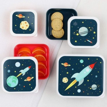 Lunchbox Kosmos zestaw 4 szt. A Little Lovely Company