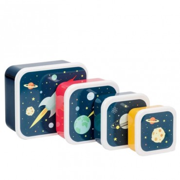 Lunchbox Kosmos zestaw 4 szt. A Little Lovely Company