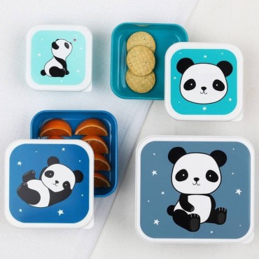 Lunchbox Panda zestaw 4 szt. A Little Lovely Company