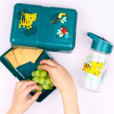 Śniadaniówka Lunchbox Tygrysek z naklejkami A Little Lovely Company