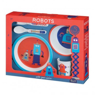 Zestaw naczyń i sztućców dla dziecka Roboty Maison Petit Jour - 2