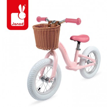 Metalowy rowerek biegowy Bikloon Vintage różowy Janod - 7