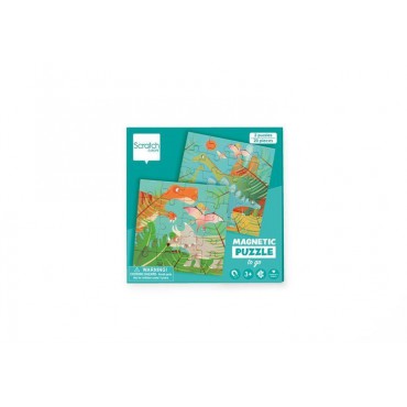 Puzzle magnetyczne - książka podróżna Dino Scratch - 5