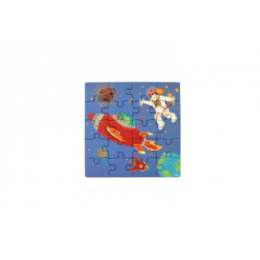 Puzzle magnetyczne - książka podróżna Rakieta i kosmos Scratch - 3