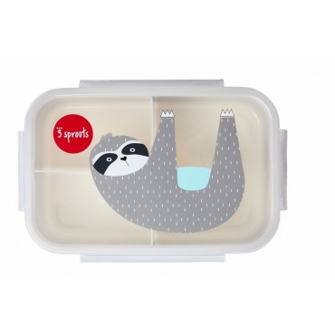 Lunchbox Bento Leniwiec Grey 3 Sprouts