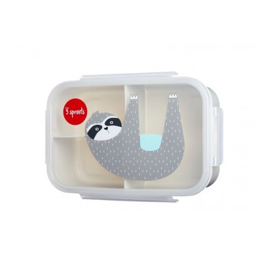 Lunchbox Bento Leniwiec Grey 3 Sprouts
