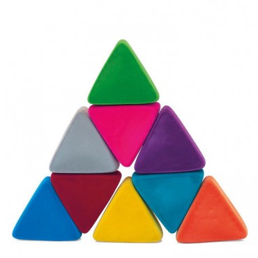 Układanka edukacyjno - sensoryczna trójkąty Rubbabu