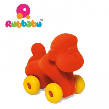 Małpka pojazd sensoryczny pomarańczowy Rubbabu