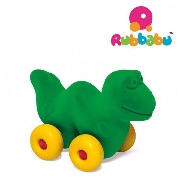 Dinozaur pojazd sensoryczny zielony Rubbabu - 4