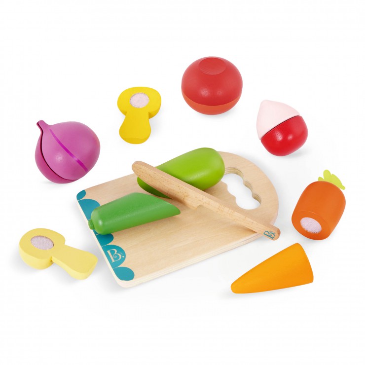 Chop ‘n’ Play zestaw drewnianych warzyw do krojenia B.Toys - 1