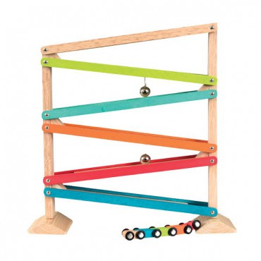 Drewniana zjeżdżalnia - 5 kolorów Egmont Toys - 1