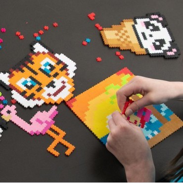 Puzzelki Pixelki Jixelz Mega Zestaw Kreatora Fat Brain Toys - 11
