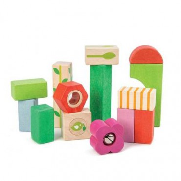 Drewniane klocki - zestaw dla najmłodszych Tender Leaf Toys