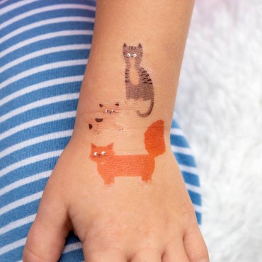 Tatuaże zmywalne dla dzieci Koty Rex London