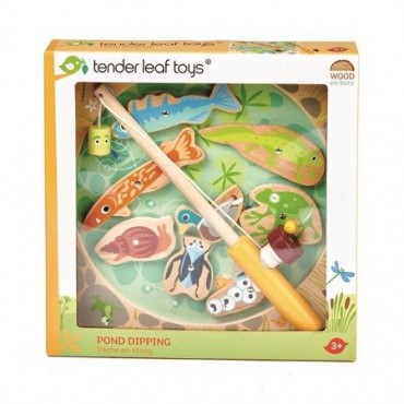 Drewniana gra zręcznościowa Łowienie w stawie Tender Leaf Toys - 1