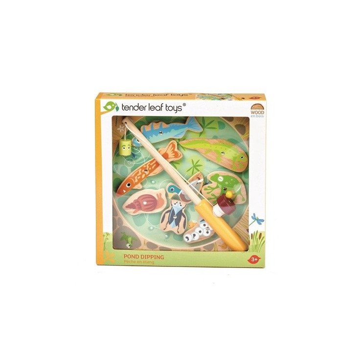 Drewniana gra zręcznościowa Łowienie w stawie Tender Leaf Toys - 1