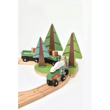 Drewniana kolejka - Podróż po lesie Tender Leaf Toys - 9
