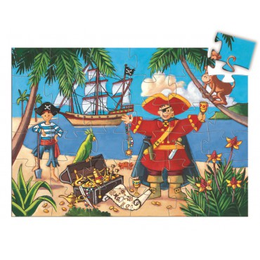 Puzzle tekturowe Pirat 36 el. Djeco - 2